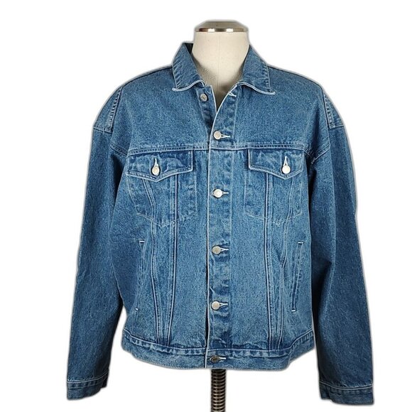 NWOT! 90s DISNEY Winnie the Pooh & Friends Embroidered Denim Jean Jacket Size XL - Picture 3 of 14